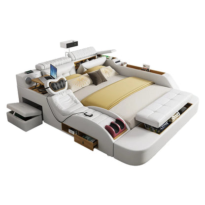 Queen Storage Smart Bed with Drawers - Modern Multifunctional