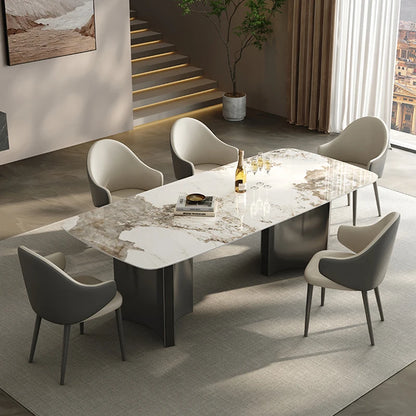 European Modern Dining Table: Nordic Oval Design, Living Room Center, Kitchen Furniture