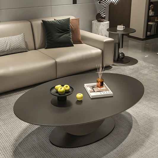 Nordic Luxury Coffee Table: Black, Minimalist, Unique Modern Design, Living Room Center Furniture