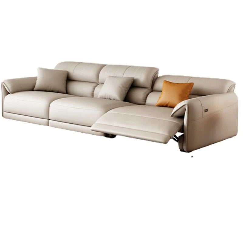 Modern Unique Recliner Sofa Chair - White Lazy Floor Lounge