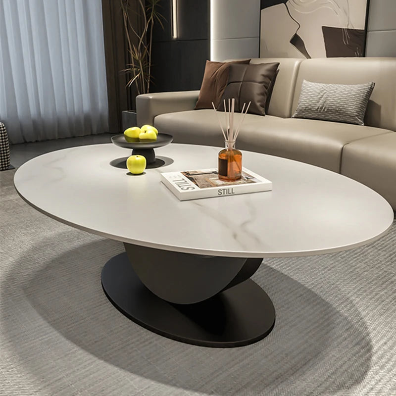 Nordic Luxury Coffee Table: Black, Minimalist, Unique Modern Design, Living Room Center Furniture