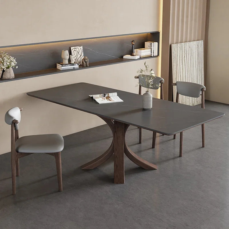 Center Luxury Dining Table: Nordic Design, Kitchen, Living Room, Office Furniture