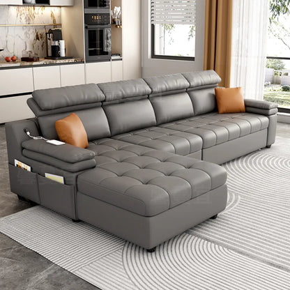 Reclining Storage Sofa - Modern Corner Lounge & Designer Loveseat