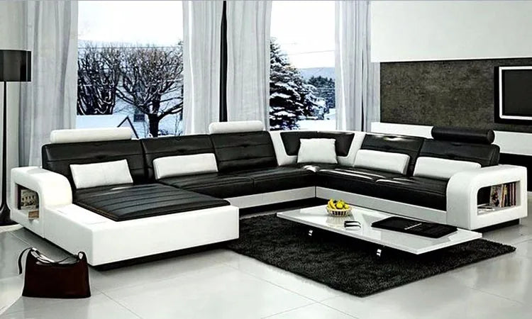 Modern Luxury Leather Sofa Set for Apartment Living (50–65 Characters)