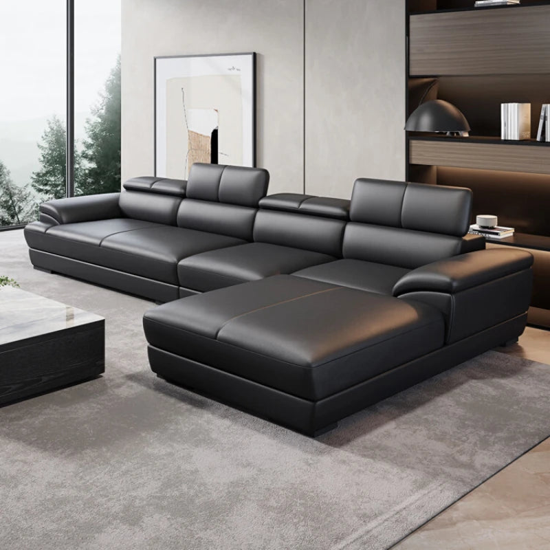 Designer Black Luxury Sofa - Modern Recliner & Sectional