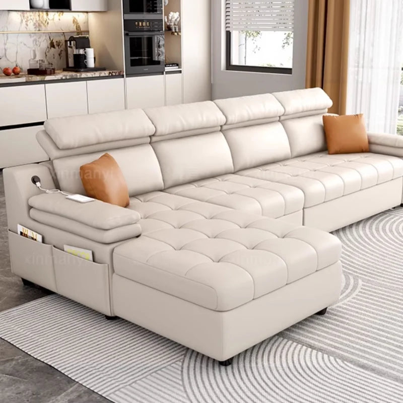 Reclining Storage Sofa - Modern Corner Lounge & Designer Loveseat