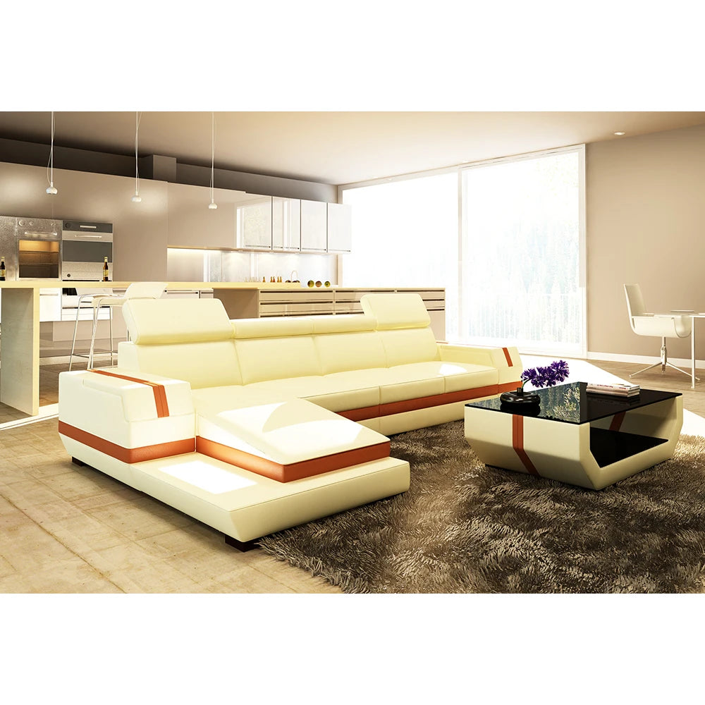 Italian Soft Bubble Couch Leather Sofa for Office