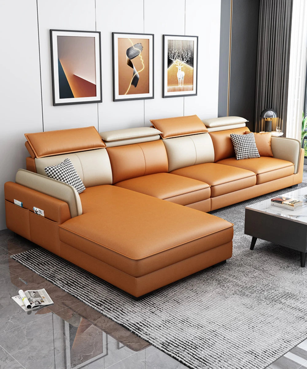 Nordic Fancy Living Room Sofa Modern Simple Reclining