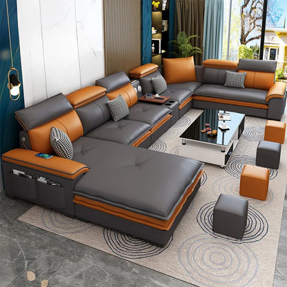 Luxury Nordic Designer Sofa - Reclining Sectional & Lounge Corner