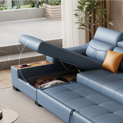 Foldable Nordic Lazy Sofa Chair - Modern Sleeper & Storage