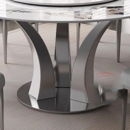 Nordic Luxury Dining Table: Mobile Round Console, Coffee Table, Restaurant Kitchen Furniture