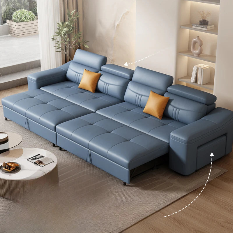 Foldable Nordic Lazy Sofa Chair - Modern Sleeper & Storage