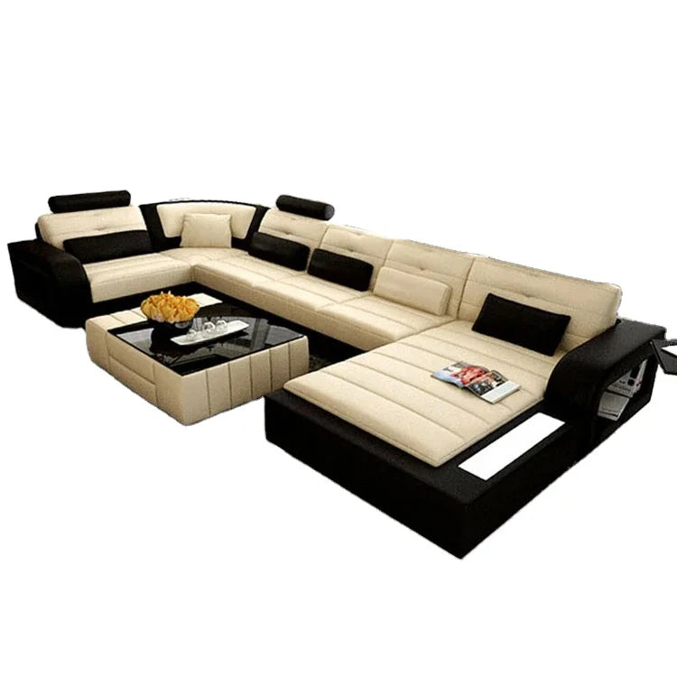 Modern Luxury Leather Sofa Set for Apartment Living (50–65 Characters)