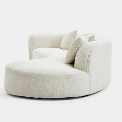 Simple Modern Lazy Sofa: Nordic White, Designer Reading Chair, Love Seat