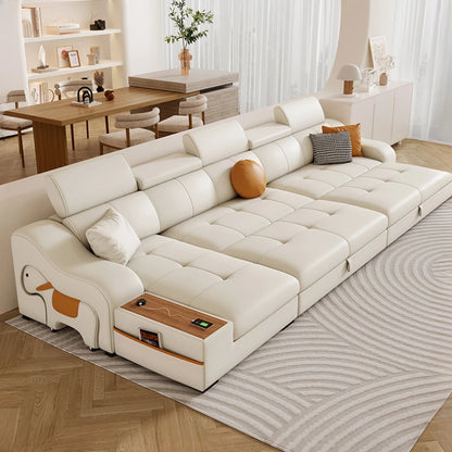 Europe Modern White Sofa Chair - Cute Reclining Loveseat