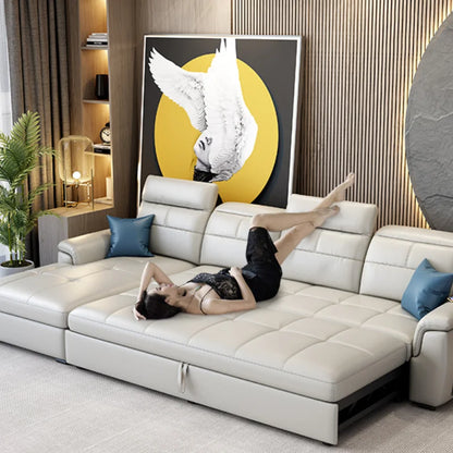 Genuine Leather Sofa - Storage, Reclining, Corner Lounge Design