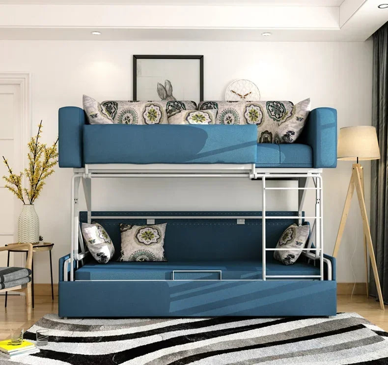 Sofa Bed Foldable Multi-Functional Up and Down Bunk Bed