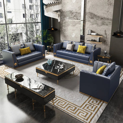 Genuine Leather Living Room Sofas - Modern Italian Design