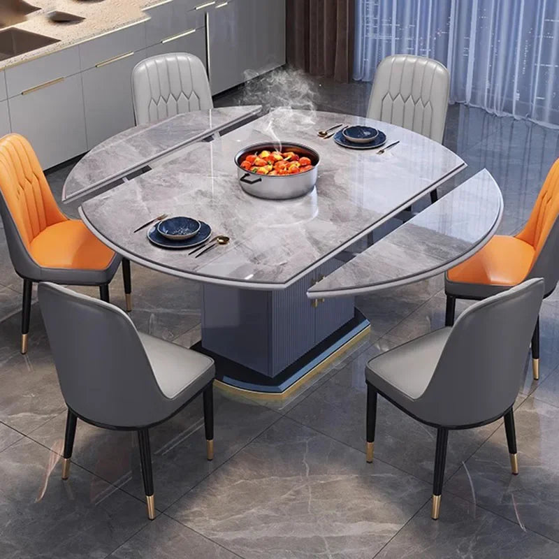 Round Luxury Dining Table: Designer Nordic, Modern, Italian, Big Restaurant Furniture