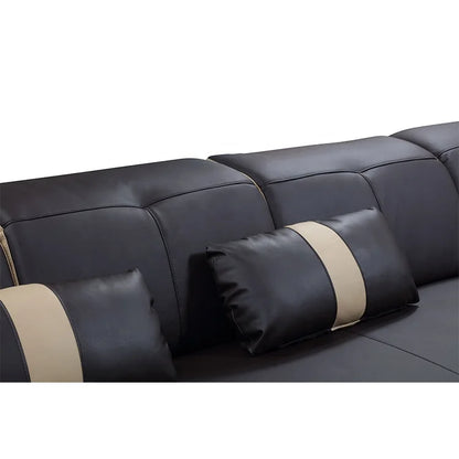 Modern Couch Living Room Sofa Set Furniture Recliner Luxury Black Pure Leather Sofa Turkey