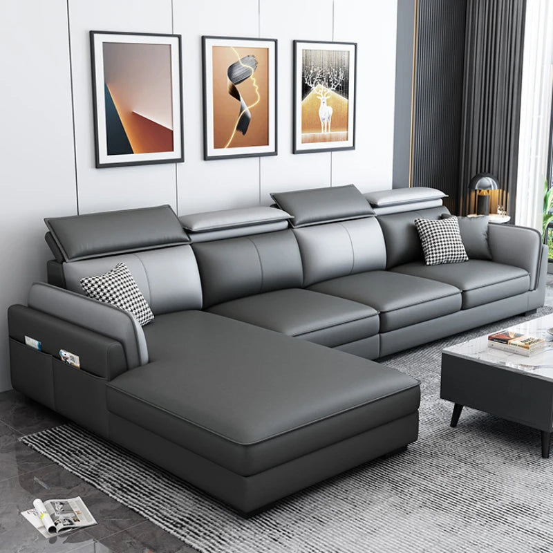 Nordic Fancy Living Room Sofa Modern Simple Reclining