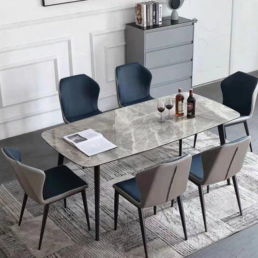 Modern Nordic Dining Table: Designer, Black, Mobile, Space-Saving