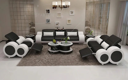 Hot Selling Modern Leather Modular Sofa Set for Modern Living Rooms