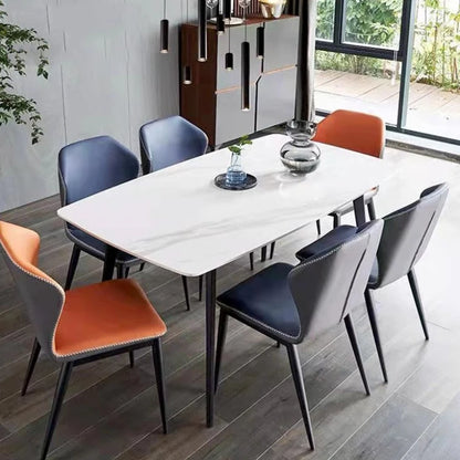 Modern Nordic Dining Table: Designer, Black, Mobile, Space-Saving