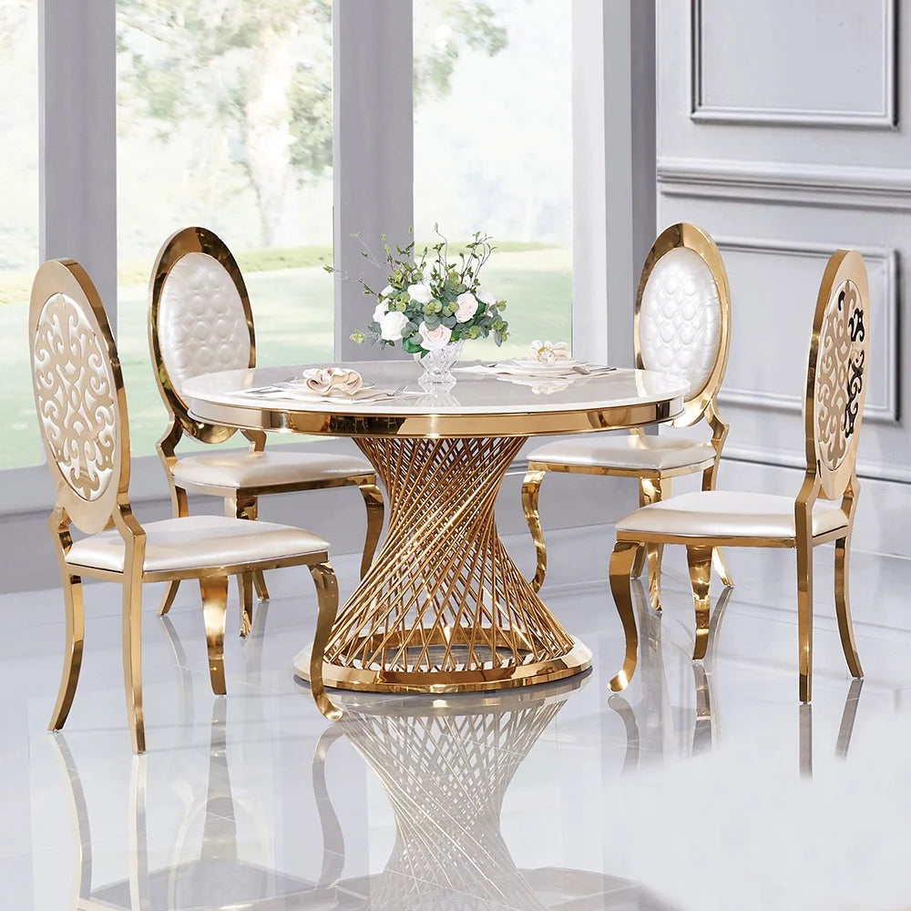 furniture wedding chairs and tables metal gold stainless steel