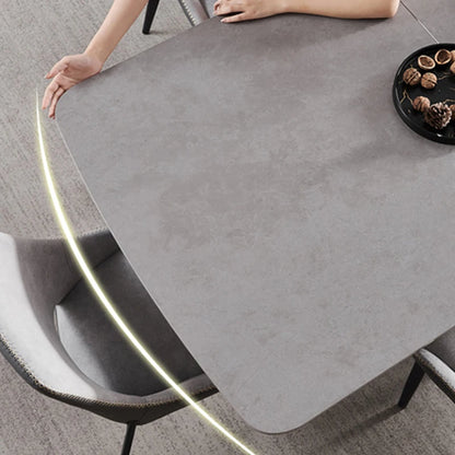 Modern Folding Dining Table: Minimalist Italian Design, Rectangular, Small Apartment, Foldable Kitchen Furniture