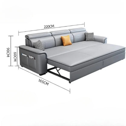 Foldable Simple Modern Sofa Chair: Nordic Sleeper & Storage