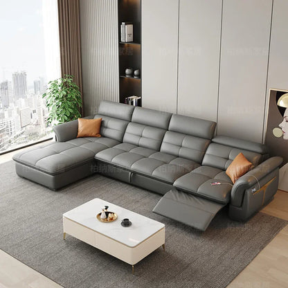 Luxury Genuine Leather Sofa - Modern Recliner & Designer Sectional