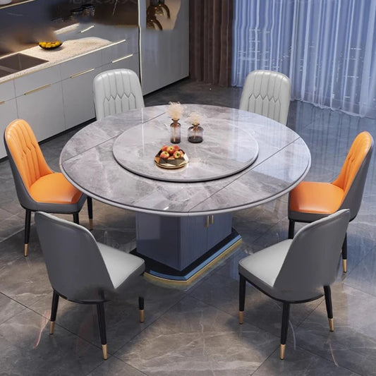 Round Luxury Dining Table: Designer Nordic, Modern, Italian, Big Restaurant Furniture