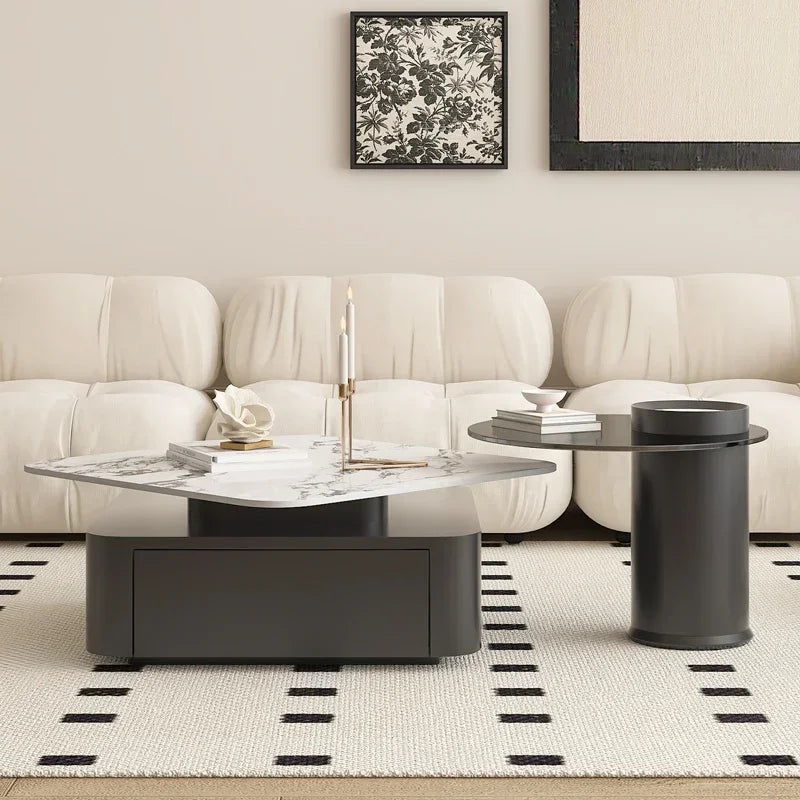 Elegant Luxury Coffee Tables: Marble, Storage, Classic Design, Home Furniture