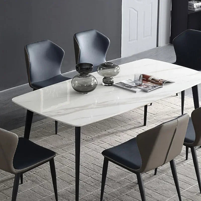 Modern Nordic Dining Table: Designer, Black, Mobile, Space-Saving