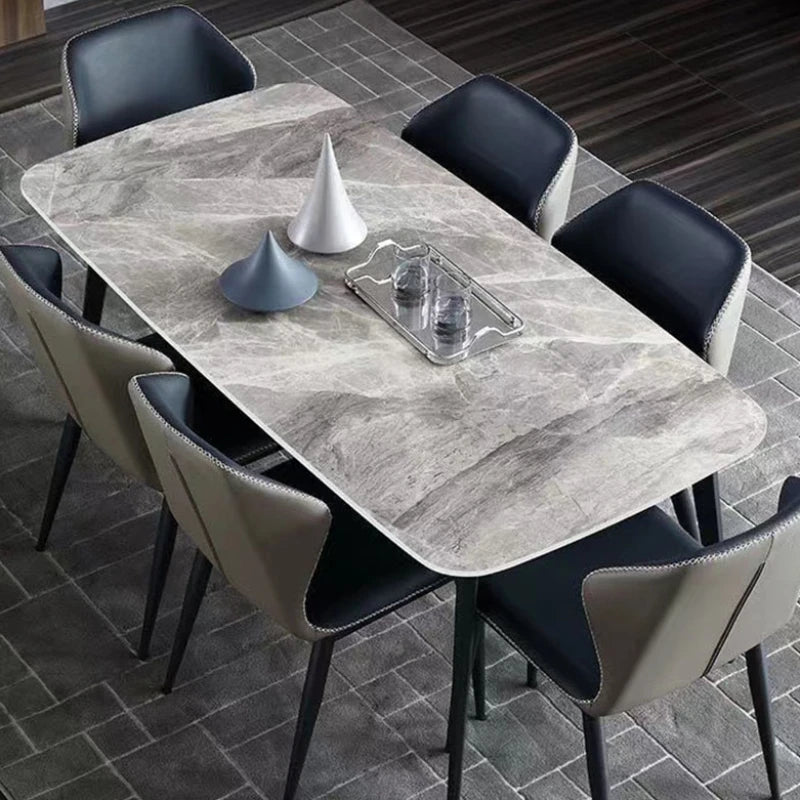 Modern Nordic Dining Table: Designer, Black, Mobile, Space-Saving