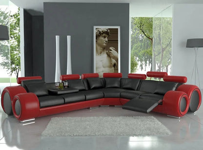 Modern European Style Luxury Living Room Sofa Set – L-Shaped Reclining Sectional