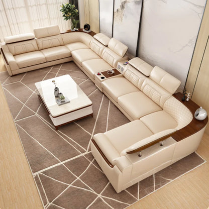 Fancy Modern Lazy Reclining Sectional Couch, Italian Canape