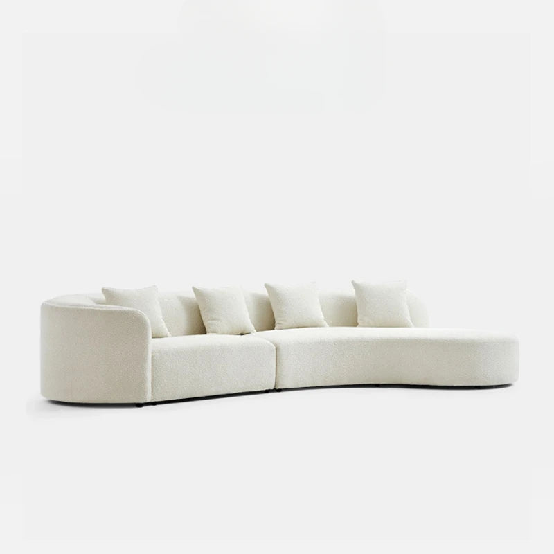 Simple Modern Lazy Sofa: Nordic White, Designer Reading Chair, Love Seat