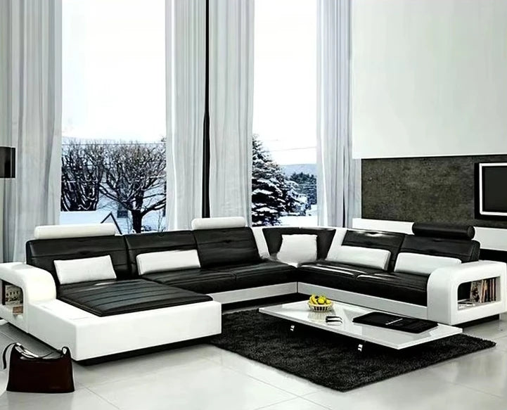 Modern Luxury Leather Sofa Set for Apartment Living (50–65 Characters)