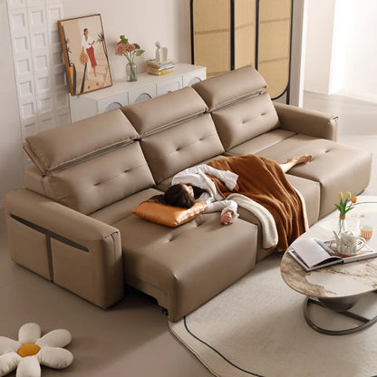 Genuine Leather Living Room Sofas - Electric Reclining