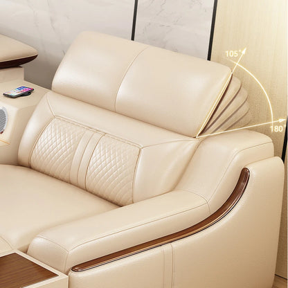 Designer Leather Sofas: Modern Reclining Loveseat, Italian Luxury Home Furniture