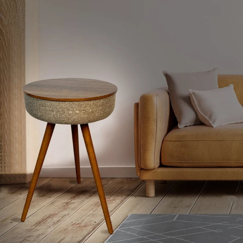 Smart Coffee Table: Wireless Charging, Bluetooth Stereo, USB Charger, Music Table