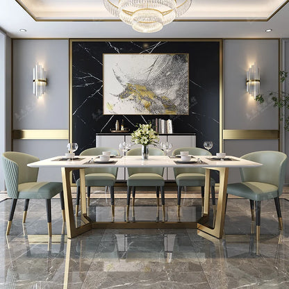 Italian Luxury Dining Table: Modern Design, Kitchen Center, Restaurant, Home Furniture