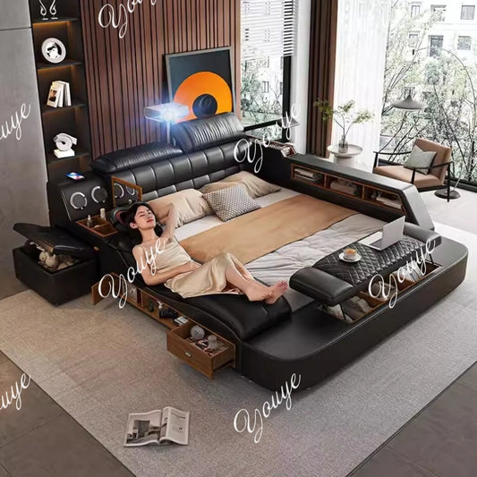 Double Beds Monster Bed Modern Style Luxury King Size Bedroom Furniture