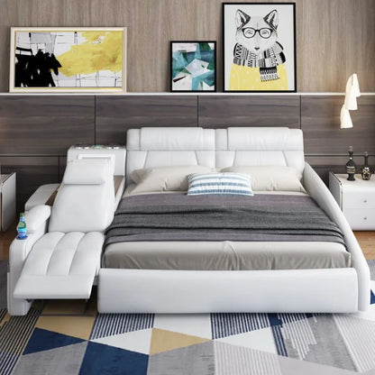 Nordic Modern Queen Bed - Simple Luxury with Multifunctional Design