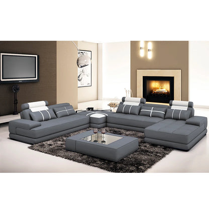 Luxury Leather Recliner Sofa Set for Modern Home Living