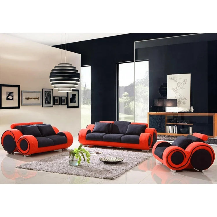 Modern Luxury Italian Leather Recliner Sofa Set for Living Rooms