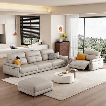 Leather Modern Multifunctional Sofa - Electric Adjustable