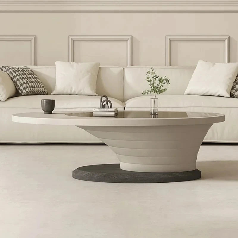 Glam Oval Coffee Tables: Luxury, Modern Minimalist, Nordic Design, Living Room Furniture